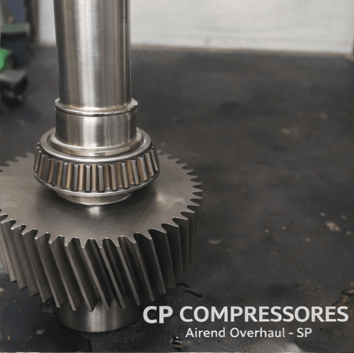 Engrenagem compressor parafuso   pronta para mobtagem