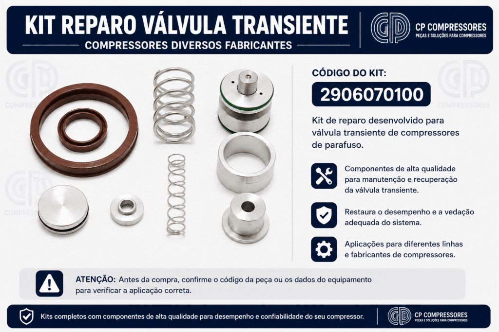 Kit Reparo Válvula Transiente